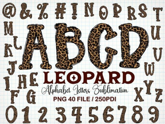 Download Leopard Alphabet Letters Sublimation - Letter Collection