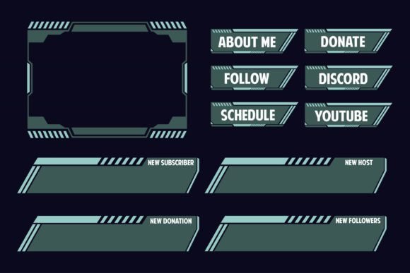 Download Gaming Webcam Elements for Live Streamer - Element Collection