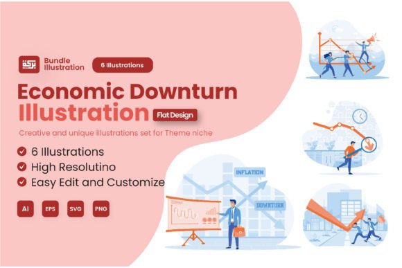 Download Economic Downturn Illustration Design - Economic Collection