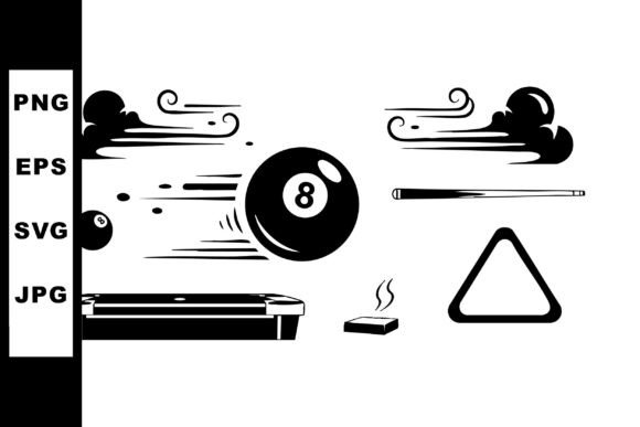 Download Billiard Game Elements with Eight Ball C - Element Collection