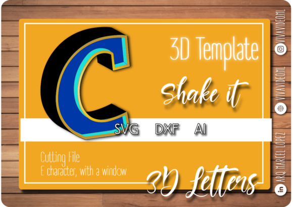 Download 3D Letter with Window: C - Letter Collection