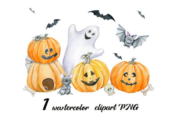 Download Boo! Watercolor, Text Design, Halloween - Watercolor Collection