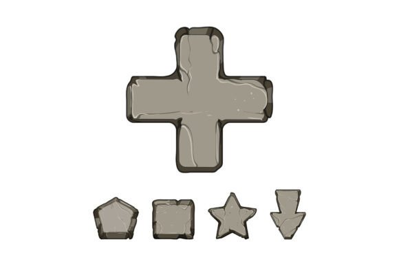 Download Stone Game Elements for User Interface D - Element Collection