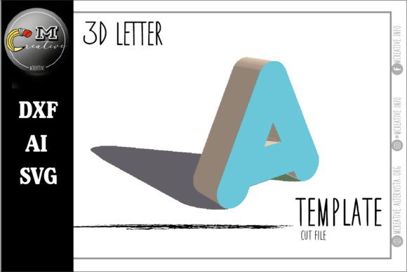 Download 3D Letter Rounded: a - Letter Collection