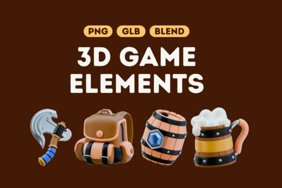 Download Epic 3D Game Elements Bundle Set 1 - Element Collection