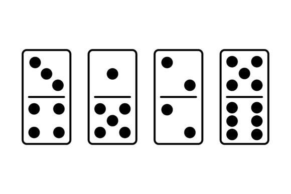 Download Set of Domino Tiles Game Elements - Element Collection