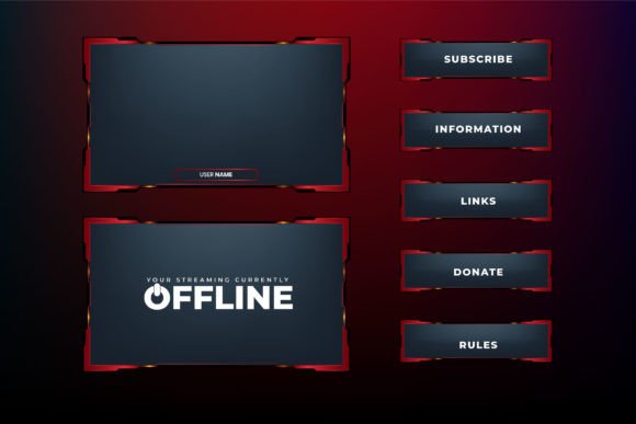 Download Gaming Overlay Vector Element Design - Element Collection