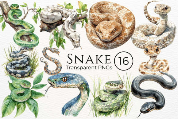 Download Snake Watercolor Clipart - Watercolor Collection