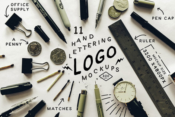 Download Hand Lettering Logo Mock Up - Letter Collection