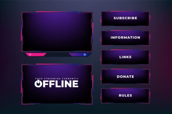 Download Online Game Streaming Frame Border - Premium Resources