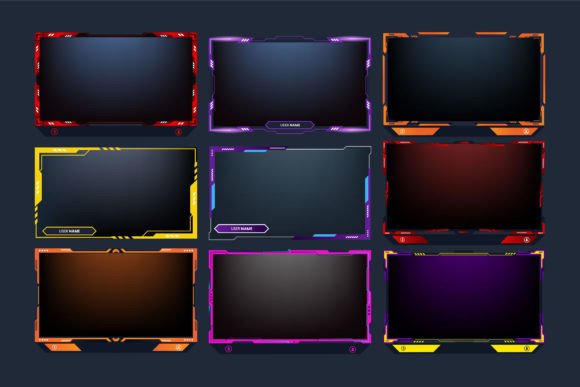 Download Gaming Screen Frame Overlay Bundle - Premium Bundle